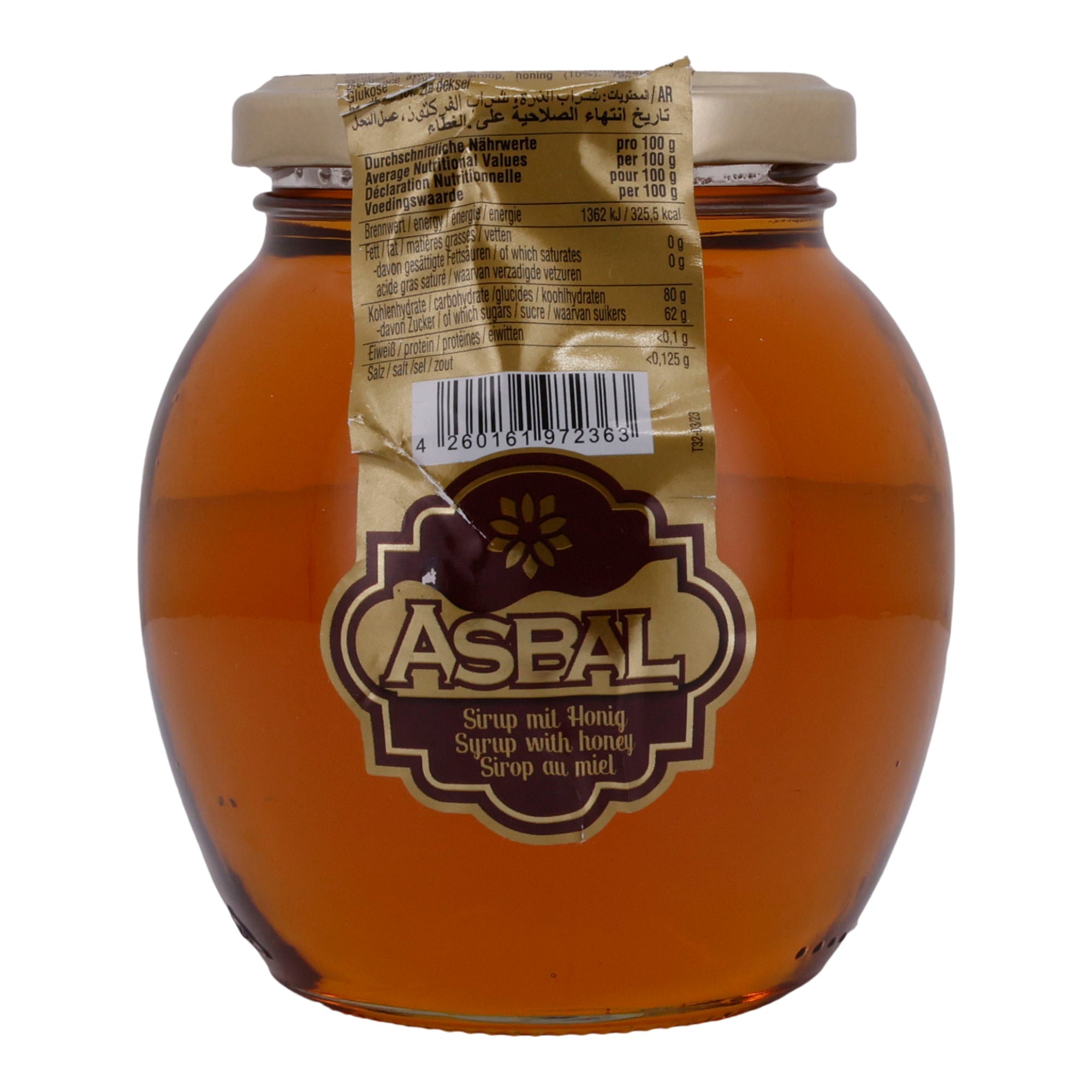 Sirup Asbal | Honig | Natürliche Süße | 480g ASBAL